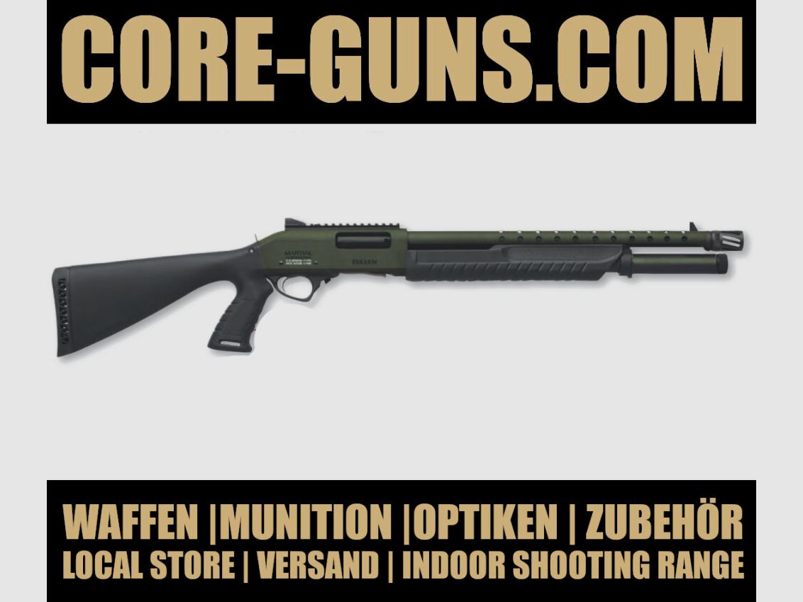 Fabarms PF Martial OD Green 20" Vorderschaftrepetierflinte, Kaliber 12/76	 OD GREEN