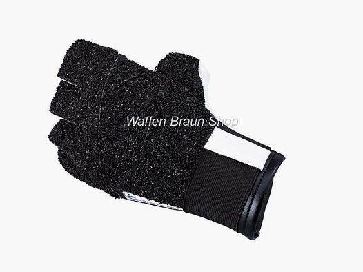 Guanto da tiro Gehmann senza dita taglia L per la mano sinistra bianco/nero