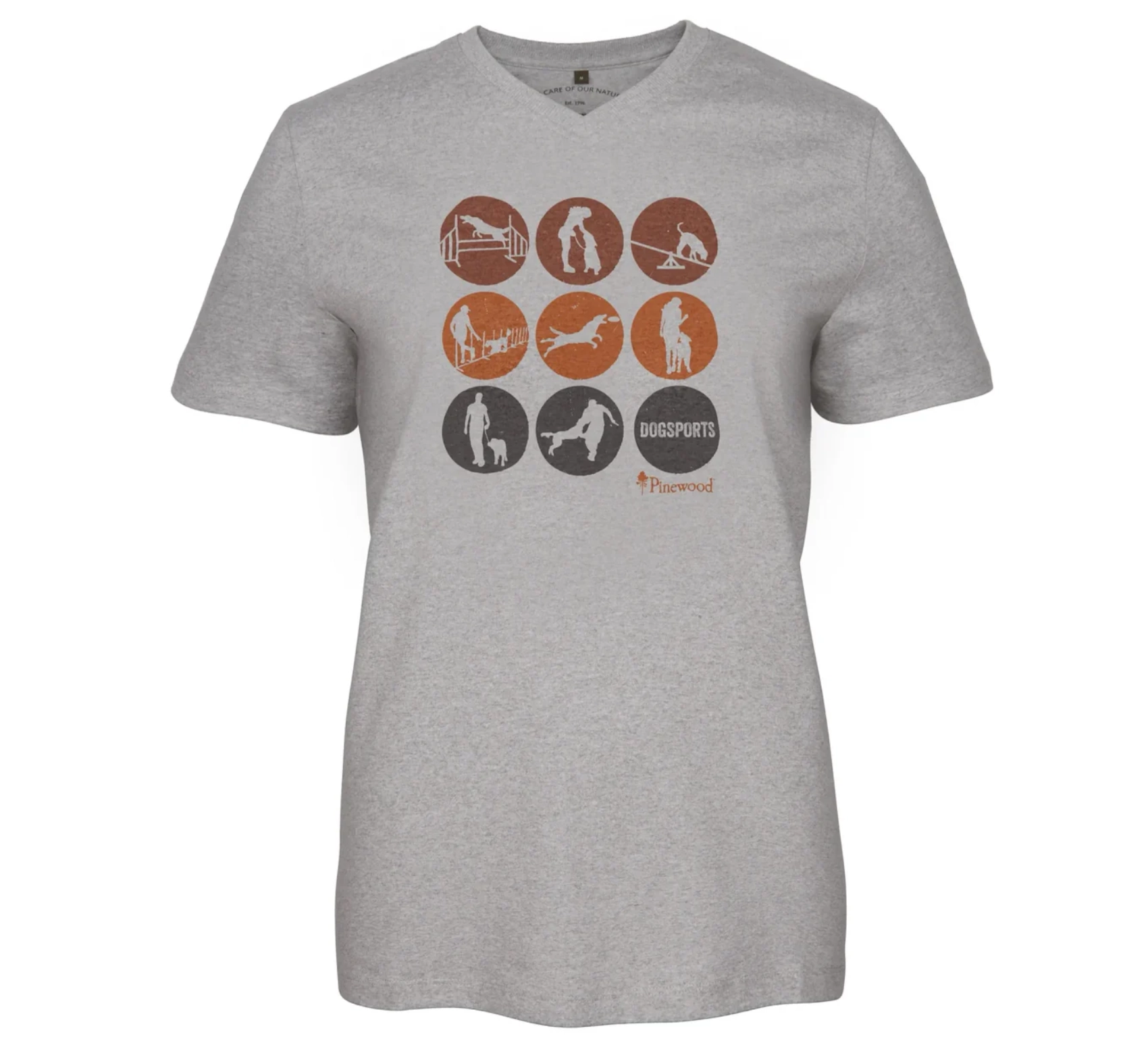 Women's T-shirt Pinewood Dog Sports 3439 - Light Grey Activity, image 1 of 3
