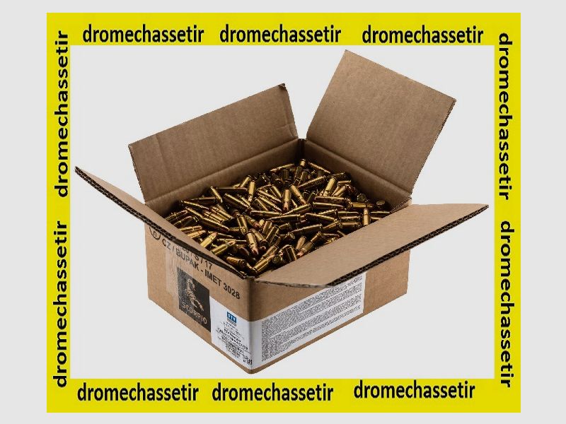 boite de 250 cartouches STV en calibre 7,62×25 Tokarev