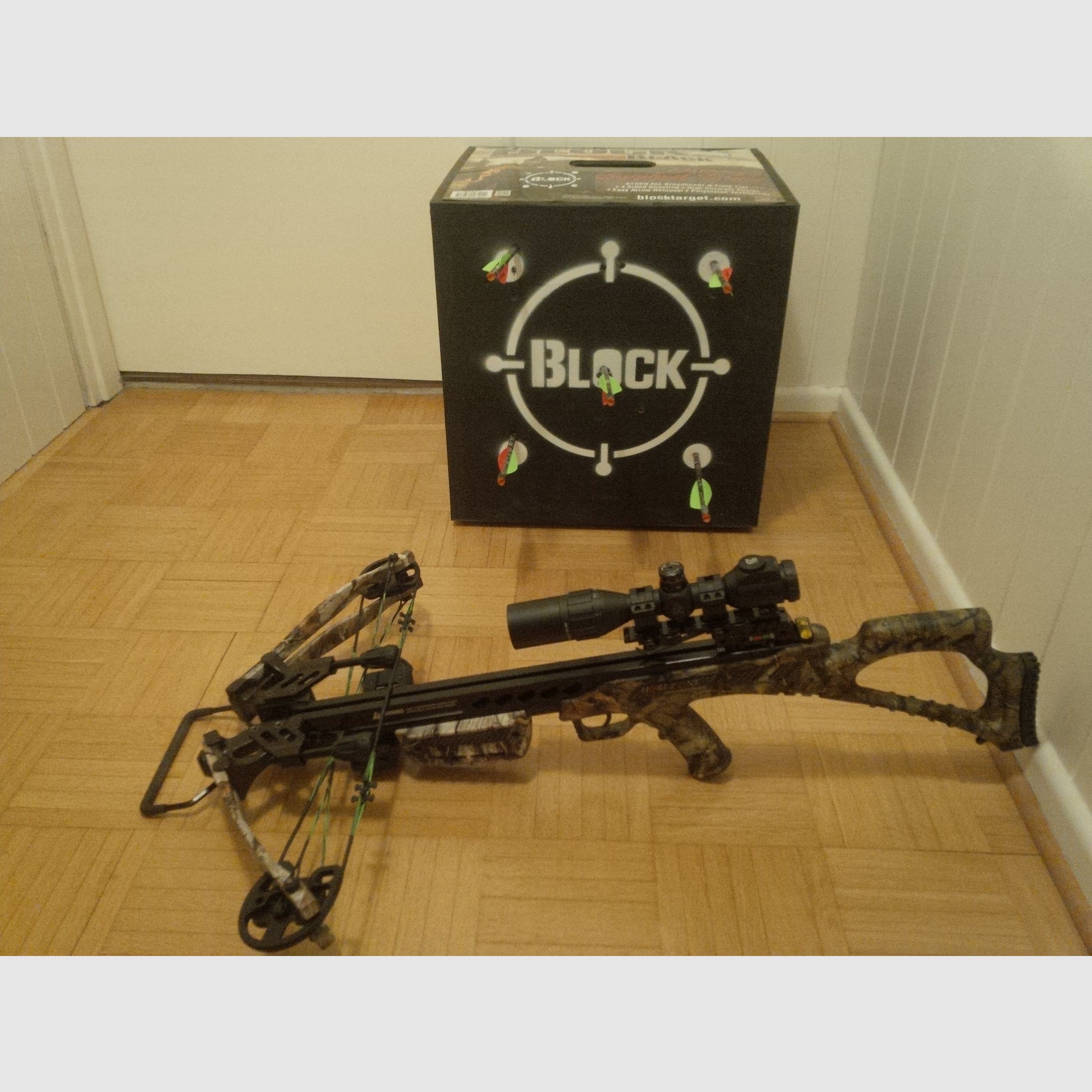 Compound Armbrust Hori-Zone Alpha XT 360 FPS mit optionaler Tenpoint Optik und Easton Carbon Bolzen