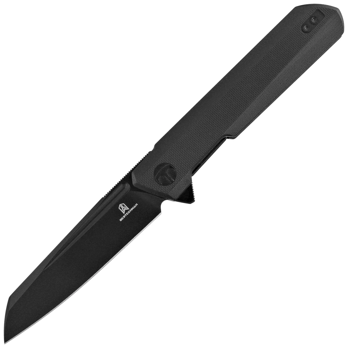 Klappmesser Bestechman Dundee Sheepfoot Black G10, Black PVD D2 by Ostap Hel (BMK09E)