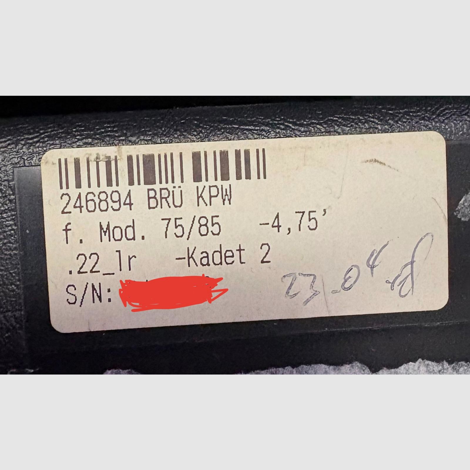 CZ 75 B / 85 - Kadet 2 wisselsysteem .22