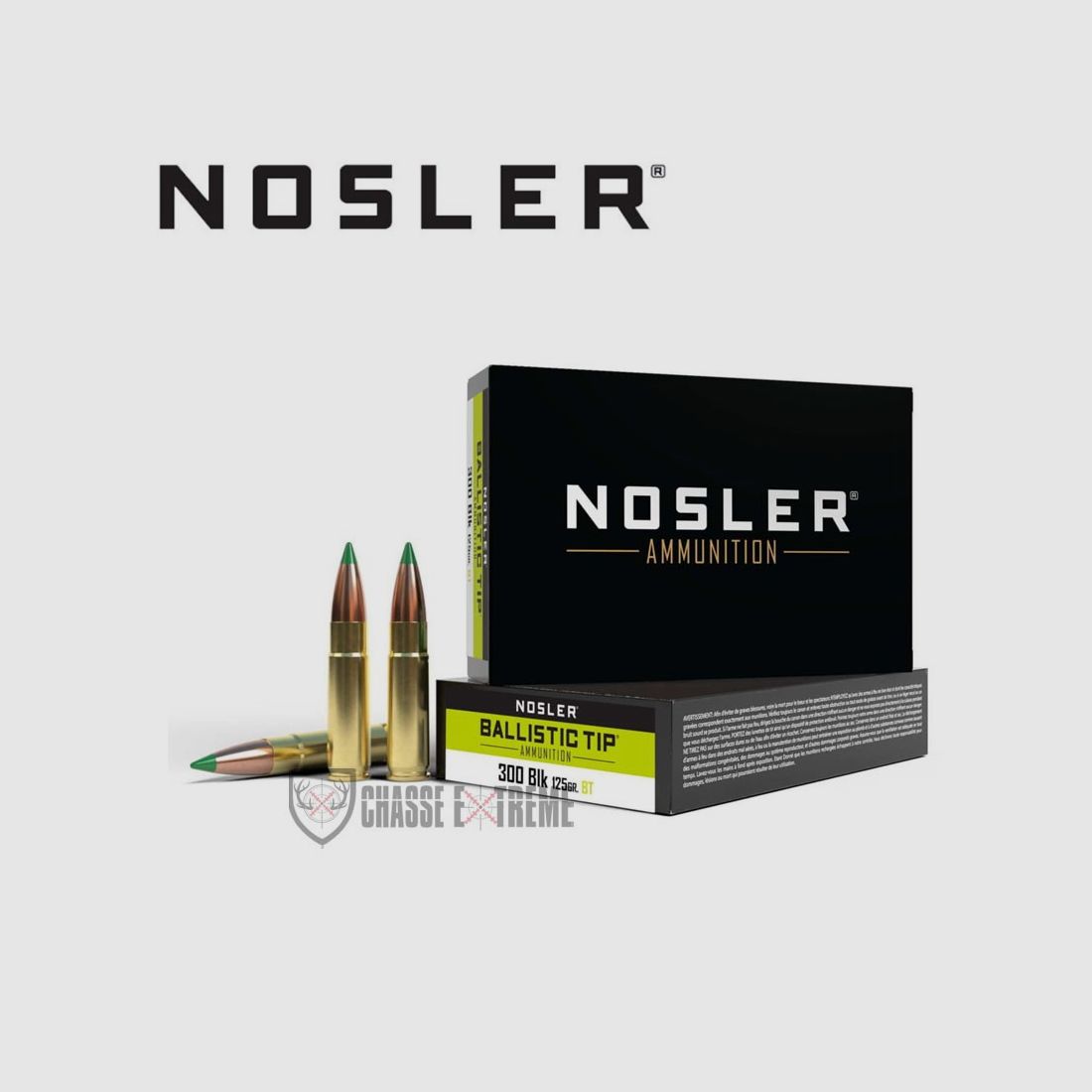 20 Patronen NOSLER Bta Kal. 300 Blk 125 Gr BT SP