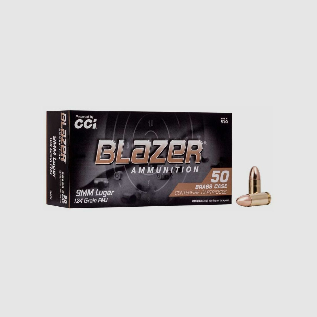 CCI 124grs FMJ 50STK 9mmLuger