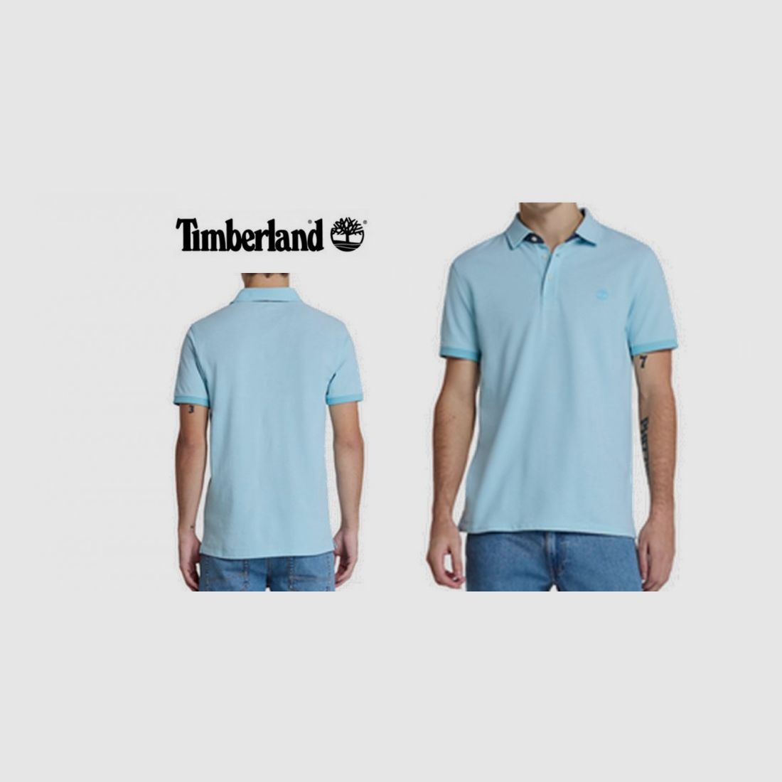 TIMBERLAND Polo Oxford Baboosic Brook Farbe Himmelblau