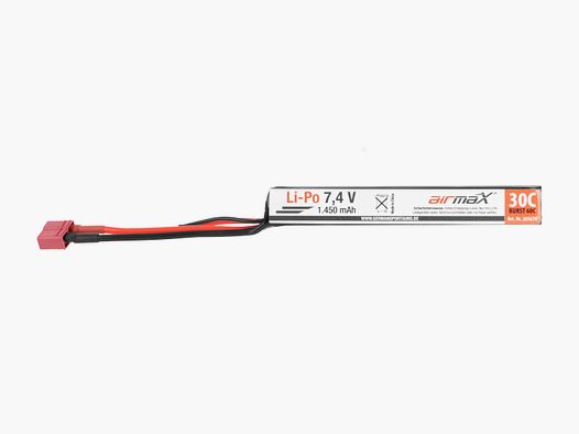 airmaX® Battery Li-Po 7.4V | 1,450 mAh Dean Connector - Airsoft