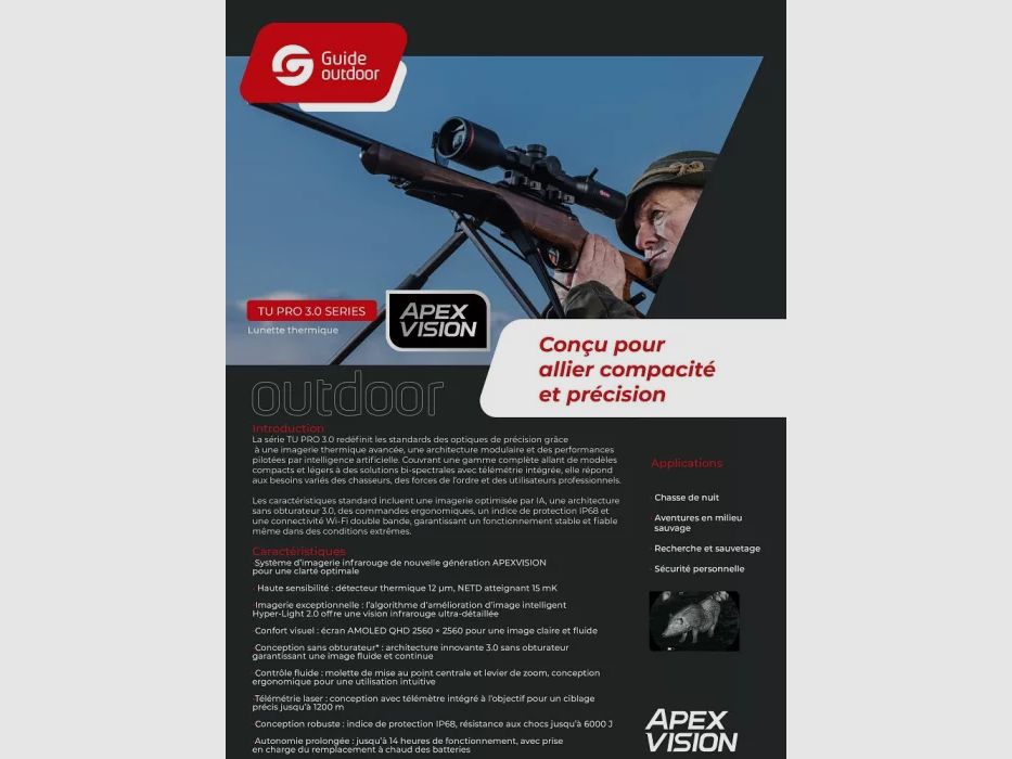 Lunette Thermique LRF TU435LS GUIDE, image 6 sur 7