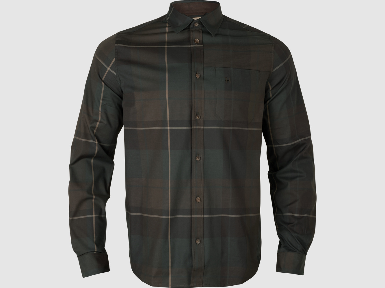 Härkila Akse L/S Hemd Herr Shadow brown check M
