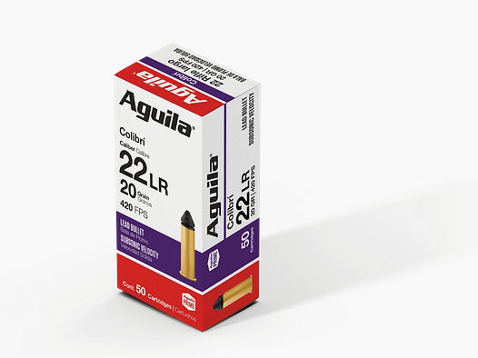 Cartouches Aguila Calibre 22 LR COLIBRI 20 Grains (50)