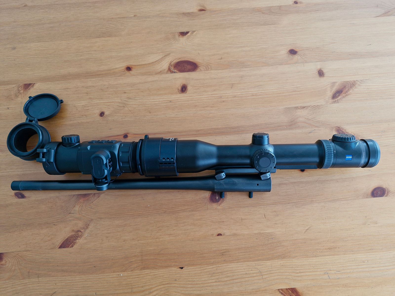Blaser R8 interchangeable barrel .308 Win & Zeiss V8 Abs.60 & Infiray CH 50 thermal imaging attachment