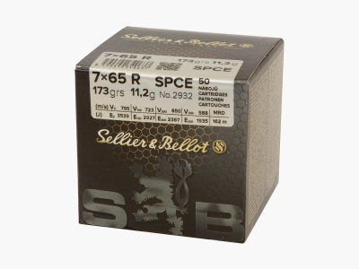 S&B Büchsenmunition 7 x 65 R 11,2 g / 173 gr Soft Point Cutting Edge Schüttpackung mit 50 Stü
