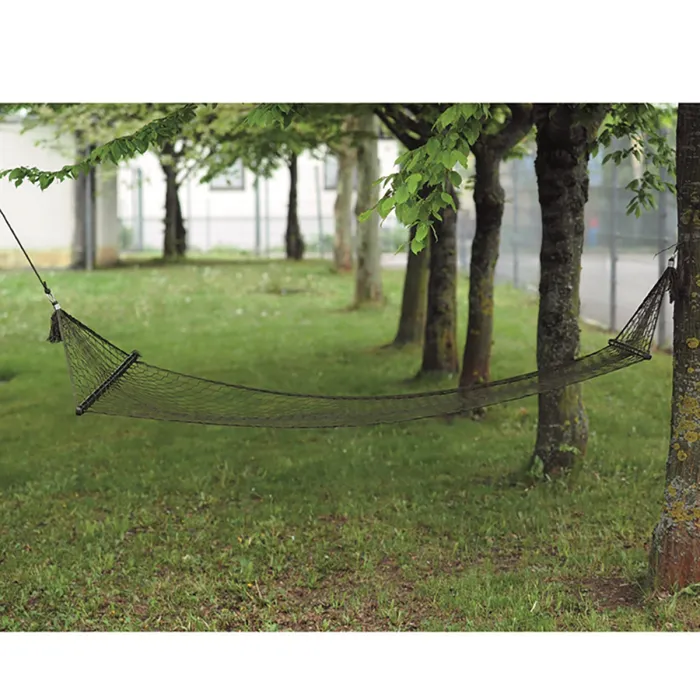Hangmat m. dwarsstangen, Olijf, 180 x 80cm