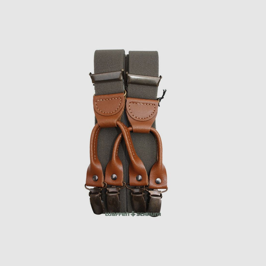 Foresta roll carrier with clip olive 120x3.5cm