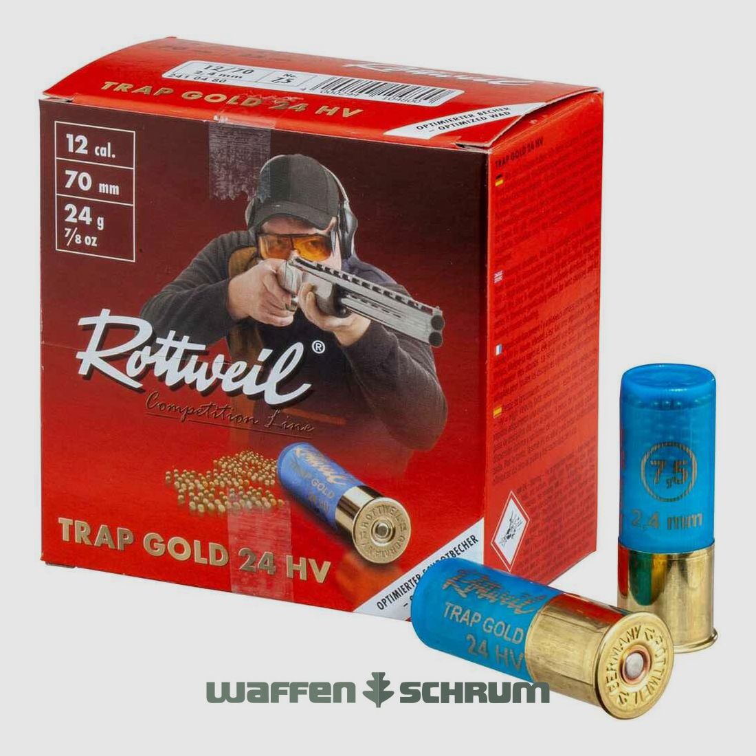 Rottweil 12/70 Gold HV Trap 24 2,4mm - 24g