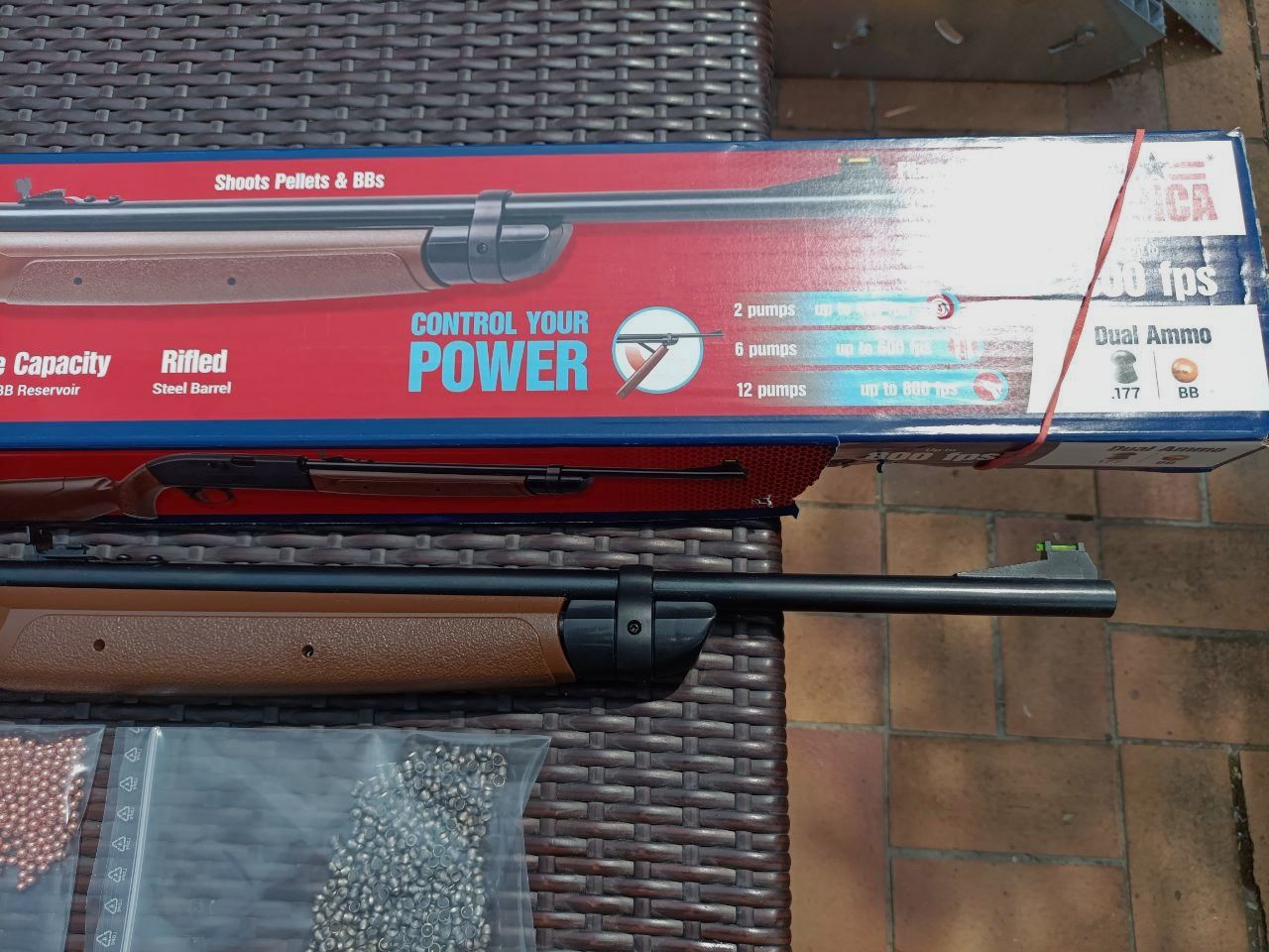Luftgewehr Crosman 2100 Classic 4,5 mm Diabolo und BB