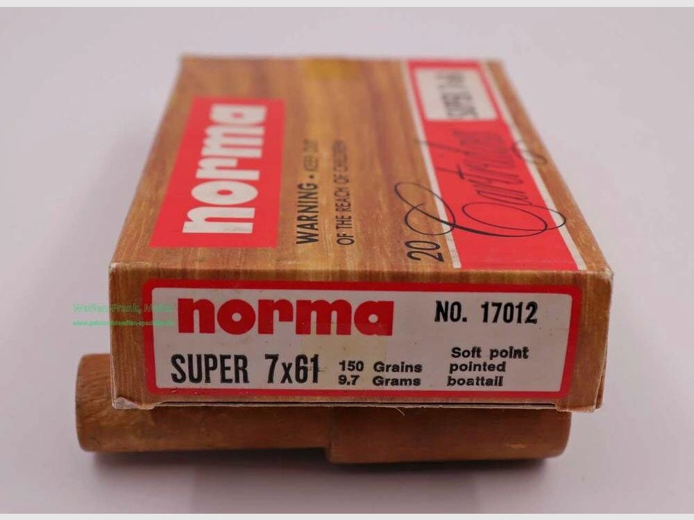 Cartucce per fucile Norma 7x61 Super
