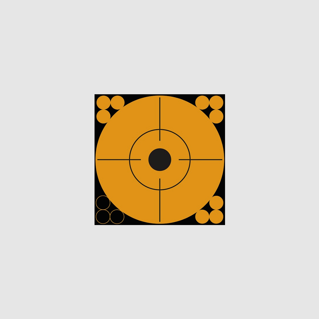 10 Scheiben Bullseye orange 15cm