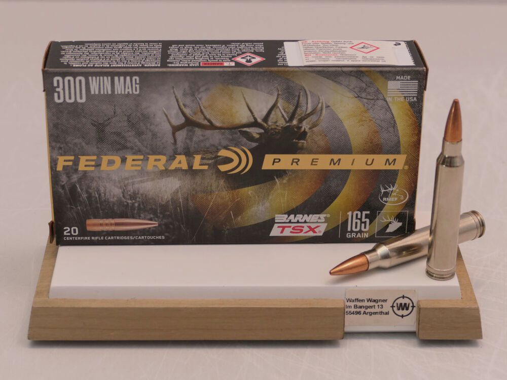 Federal Vital Shok Barnes TSX 165g A20 .300 Win. Mag.