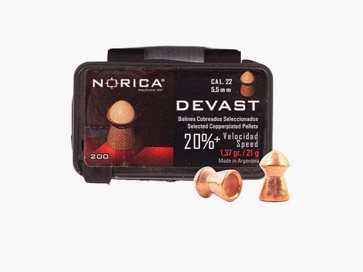 Norica Diabolo Devast Punta 5,5 mm / 1,37 g / 200 pz