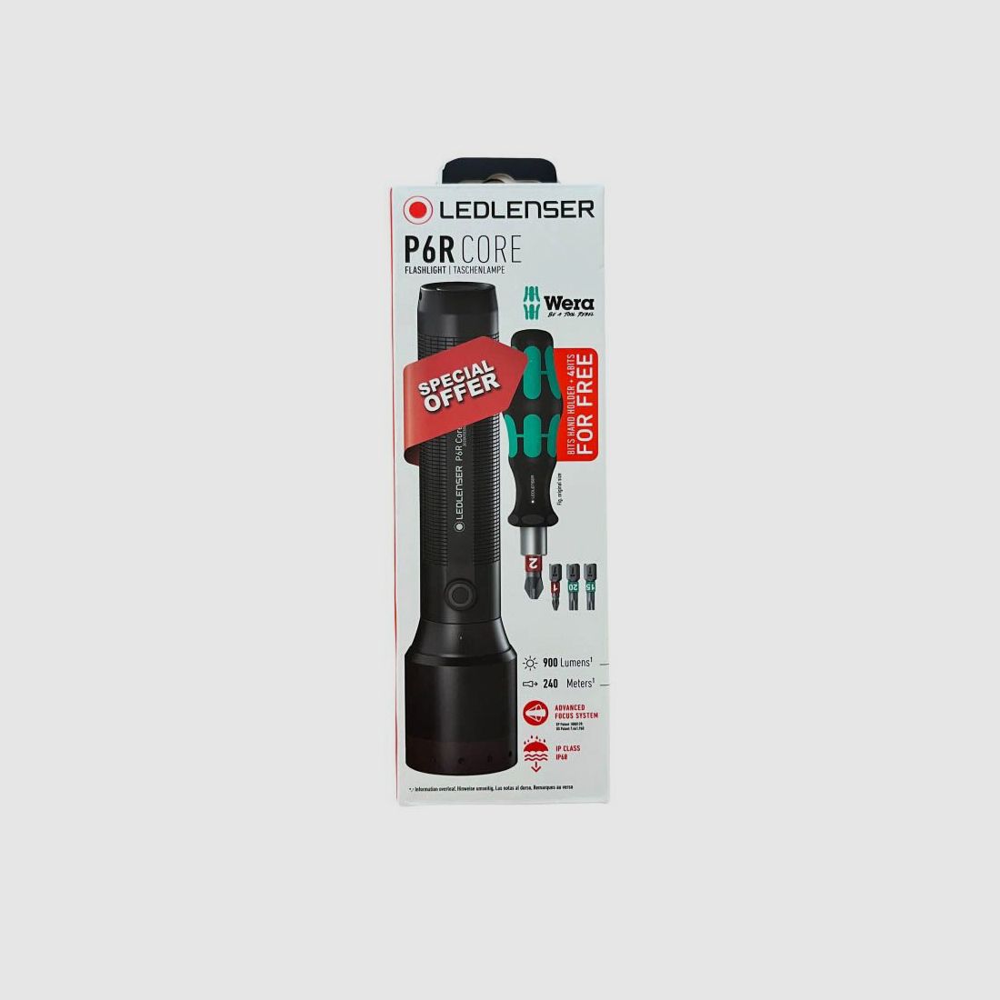 LEDLENSER P6R CORE linterna + WERA, imagen 1 de 8