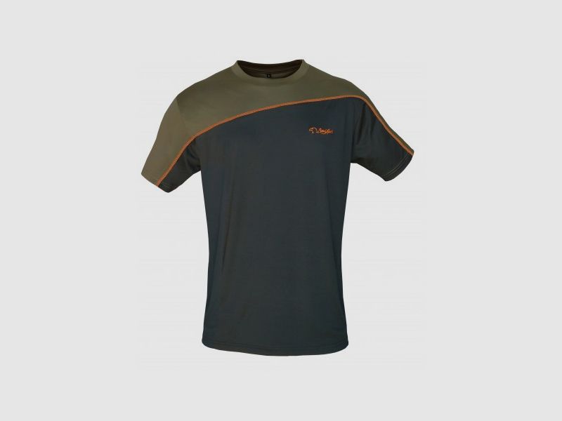 TECHNICAL T-SHIRT Khaki/Oranje