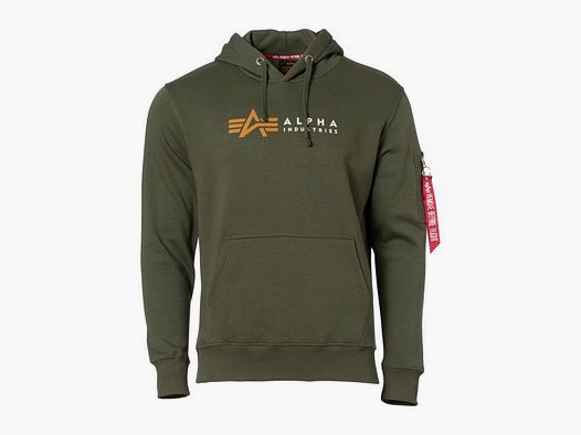 alpha industries Alpha Industries Pullover Alpha Label Hoodie dark olive