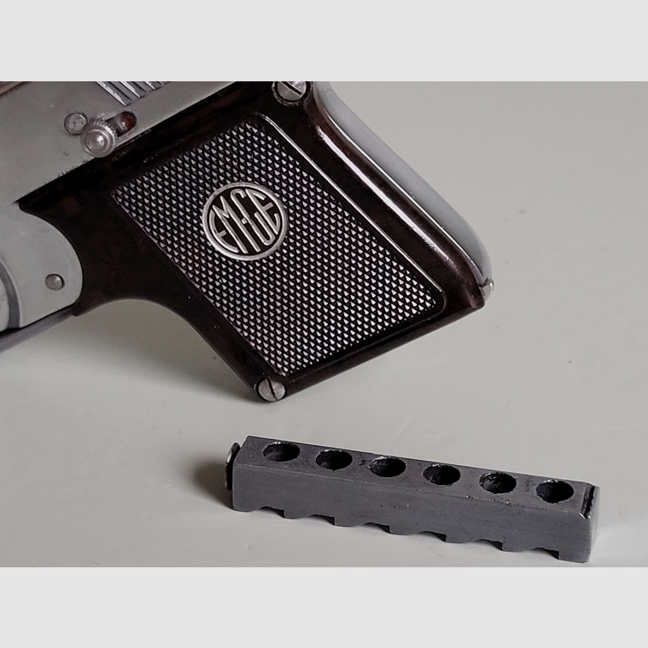 Rare Old Gas Pistol Blank Firing Pistol - ORIGINAL EM-GE Gerstenberger & C0 Model . 6 Patent - 1950s