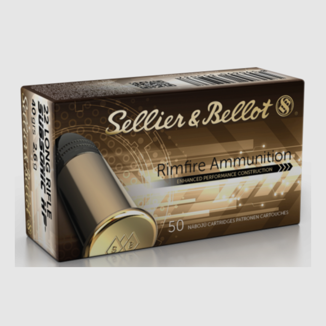 22 long rifle Subsonic S&B HP 40gr VE50