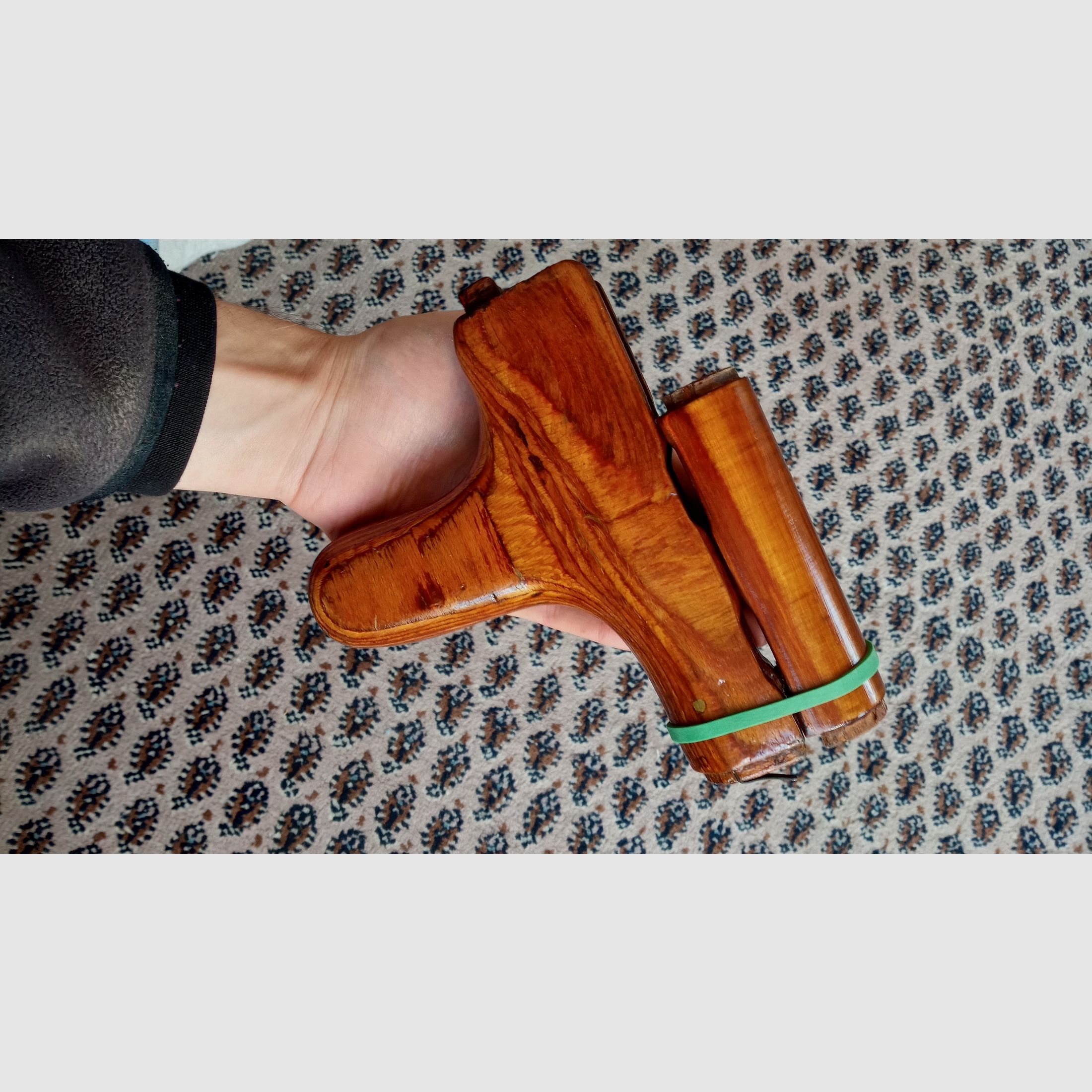 #1 Rumänischer AKMS unterer Handschutz s.g. Esel-Pimmel (Uluc) für Unterlaufklappschaft Schichtholz Romy Dong PM md.65 & oberer Laminat Handschutz russisch.