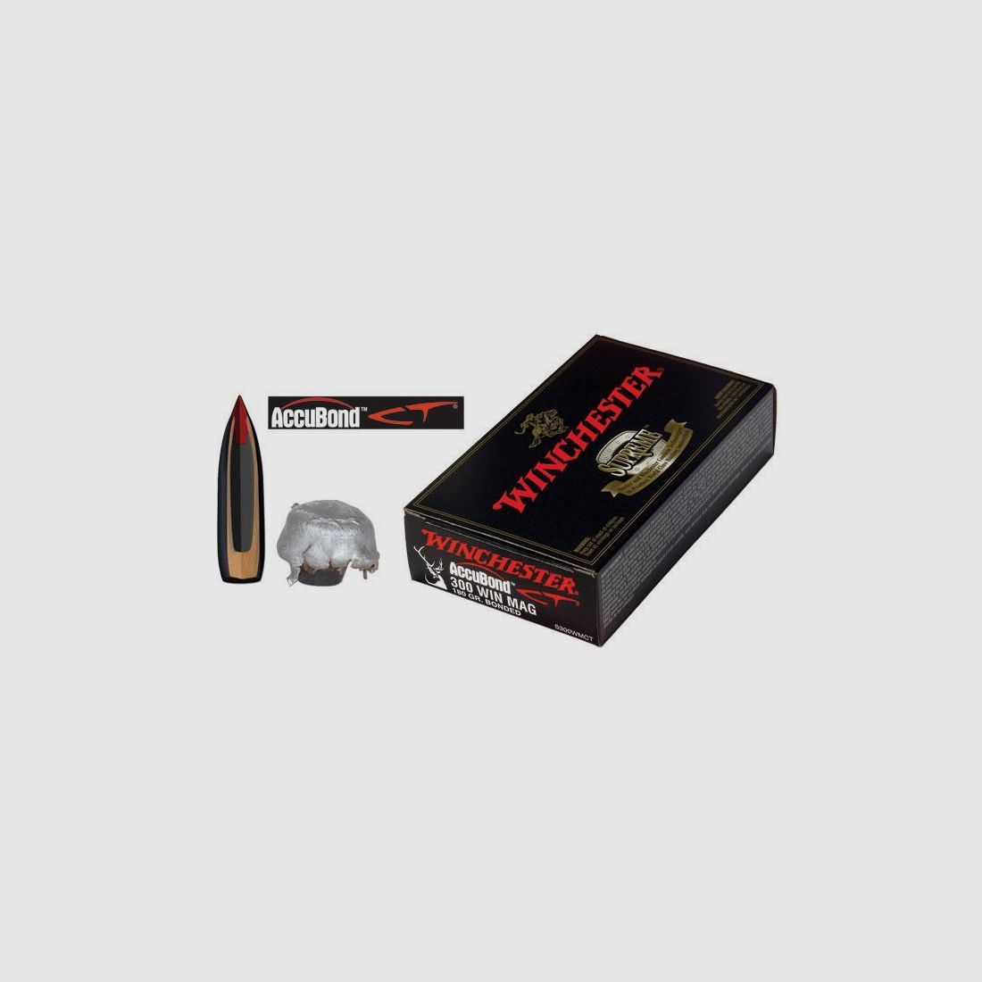 Büchsenpatronen Winchester Accu Bond 300 Win Mag 180gr. !!!