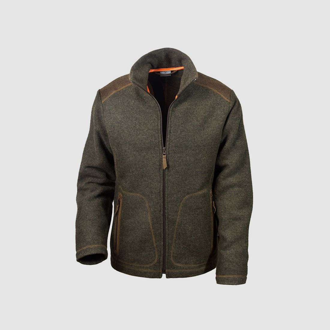 Loden-Fleecejacke "Urs", Schiefer