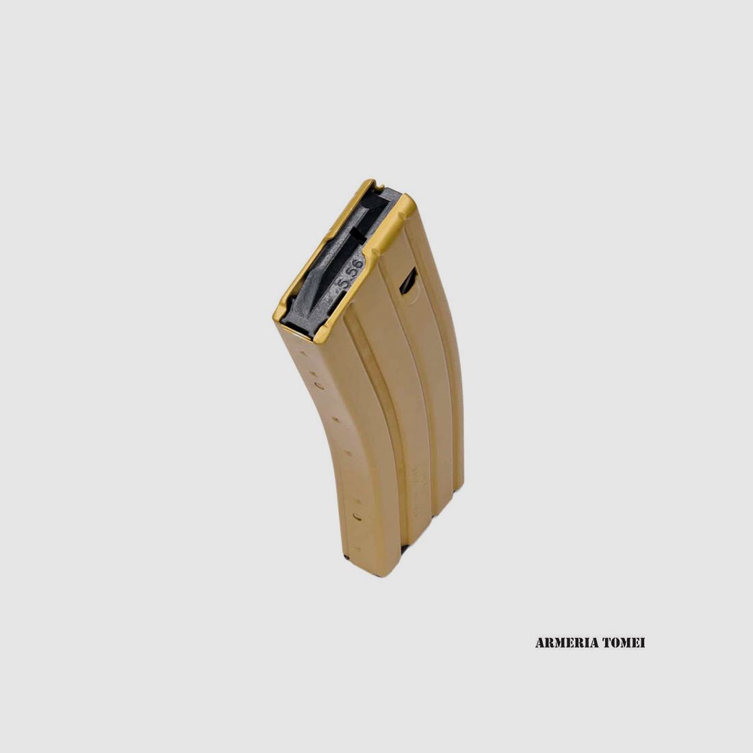 MAGAZIN – DURAMAG Speed AR15 .223R./5.56 Inf. 30 Schuss, anodisiert Desert Gold, T360, schwarzer Elevator, Everflex-Feder