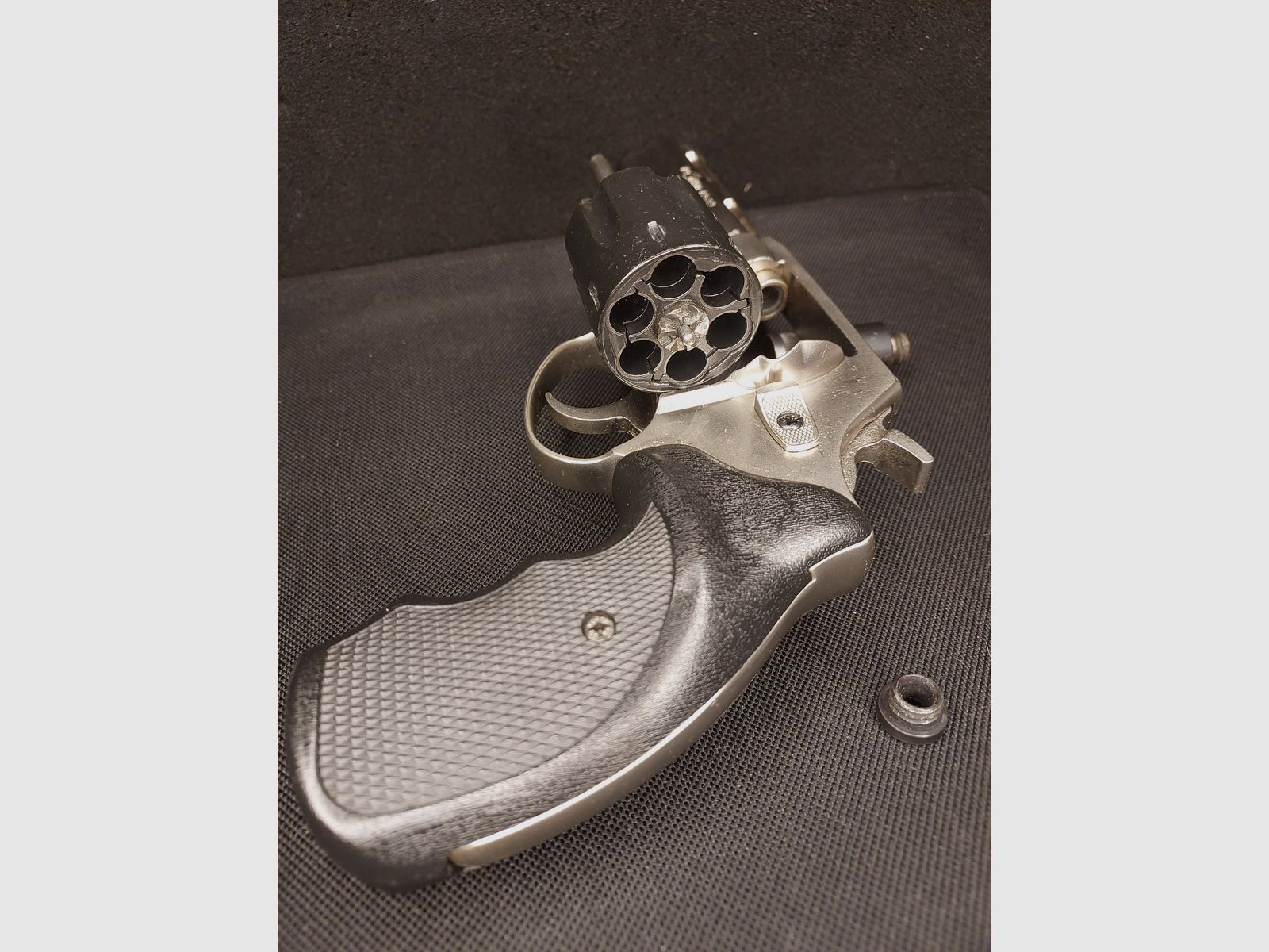 Röhm RG99 revólver de detonación níquel (PTB 452) RG 99 con protector de boca