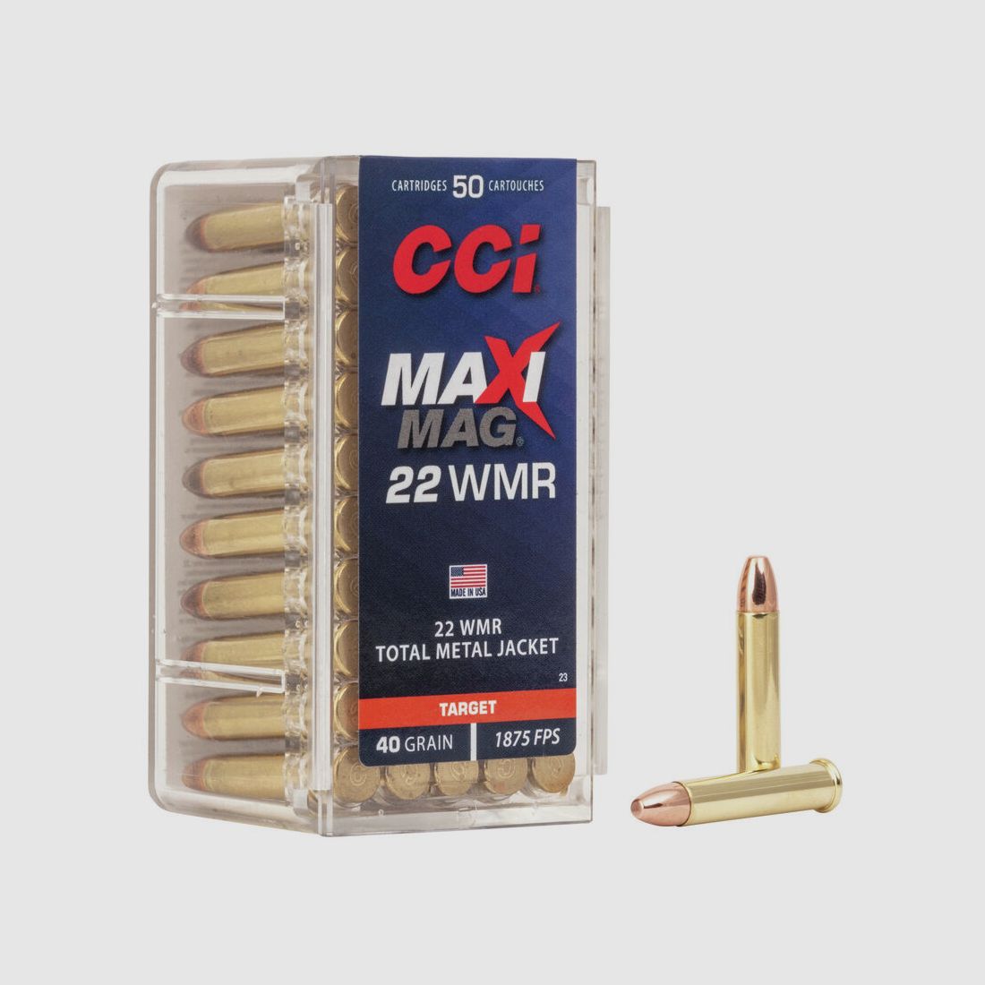 CCI Maxi-Mag .22 WMR 40GR FMJ 50 cartucce