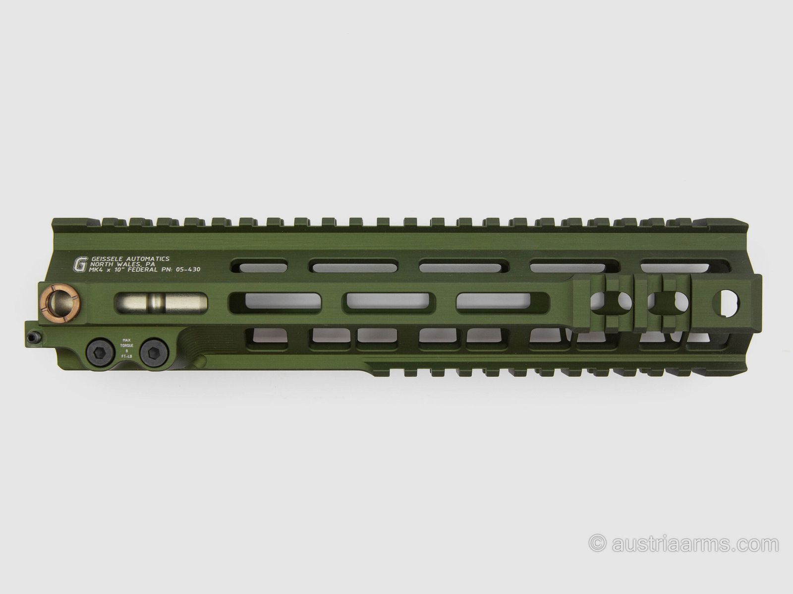 Geissele M-LOK Handschutz MK4 10″, .223 Rem, OD Green, Bild 1 von 4