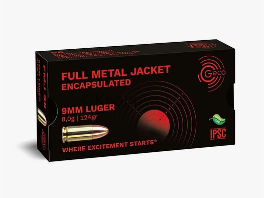 Geco GECO 9mm Para VM-Zamknięty 8,0g