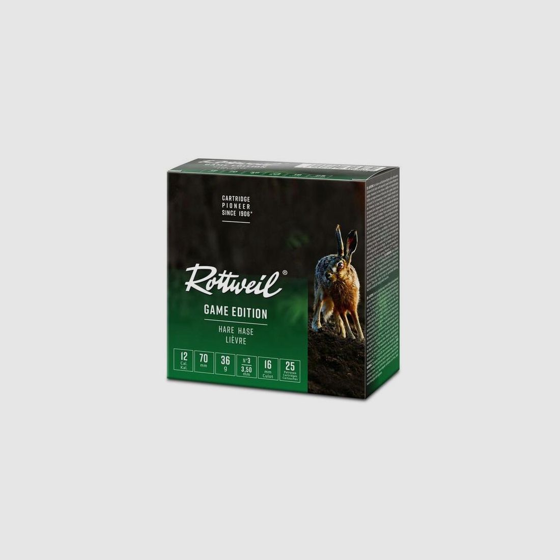 Rottweil Game Edition Hase 12/70 3,5 mm 25Stk.