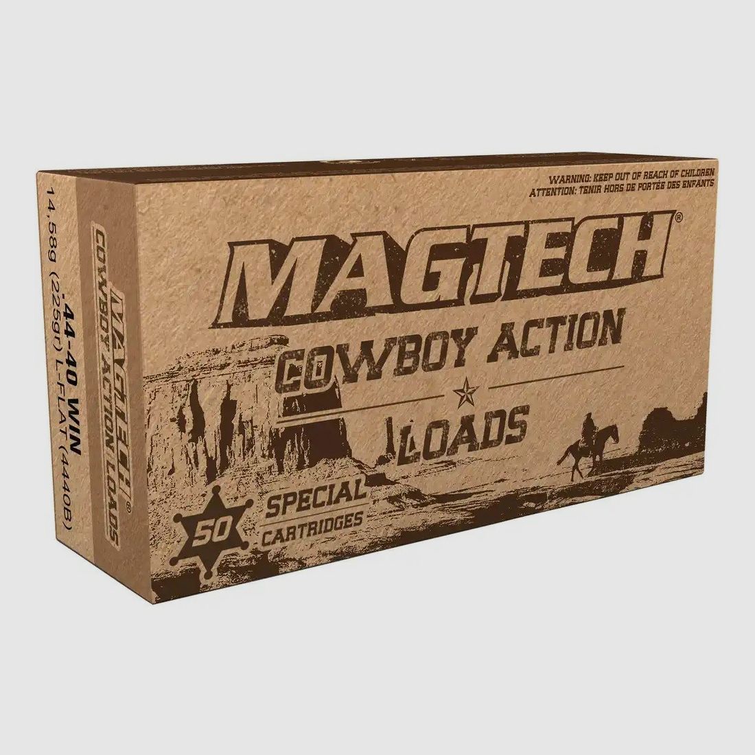 .44-40 Winchester Blei-Flachkopf 14,58g/225grs. Magtech