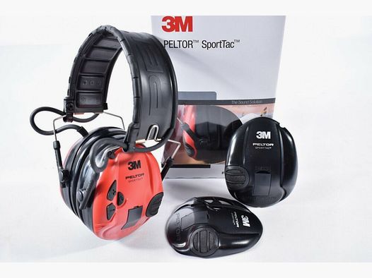 3M Peltor SportTac​ schwarz/rot Gehörschutz