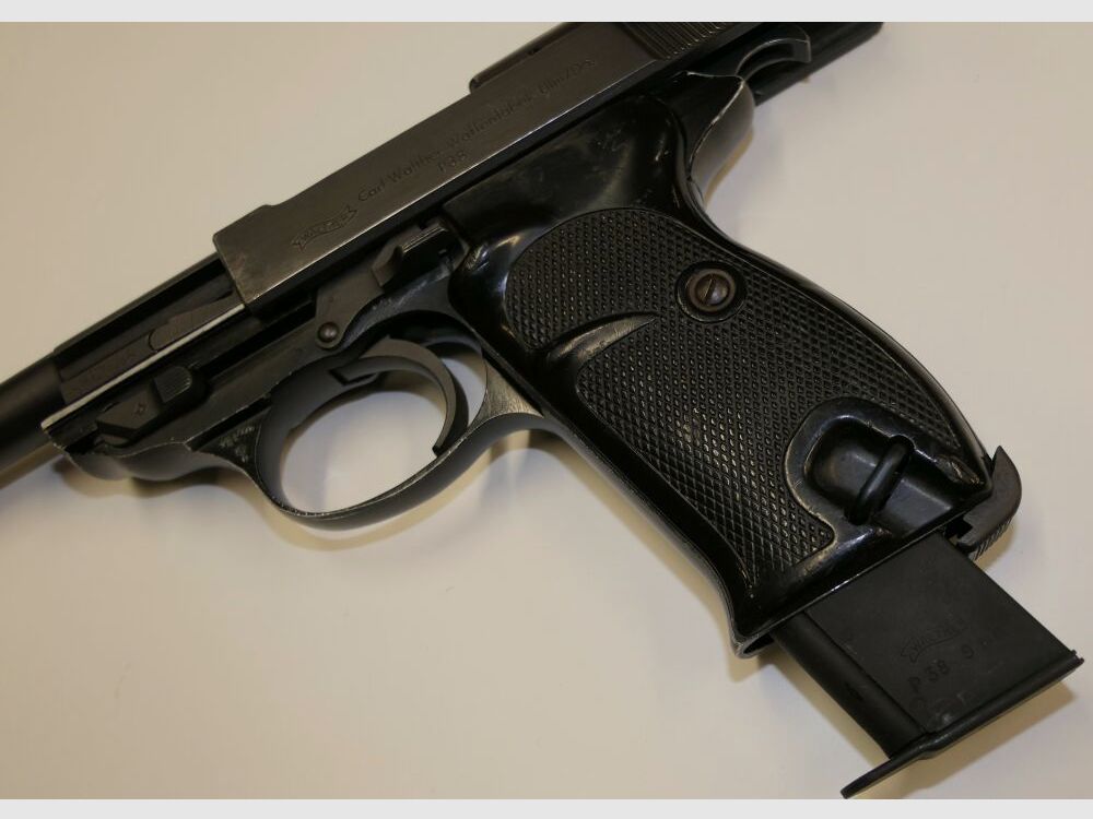 Walther Arms Factory Ulm Danube Pistol Walther P38 in caliber 9mm Para incl. accessories