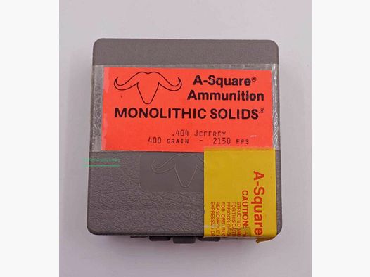 A-Square Ammunition Büchsenpatronen .404Jeffery(.404Rim/10,75x73)