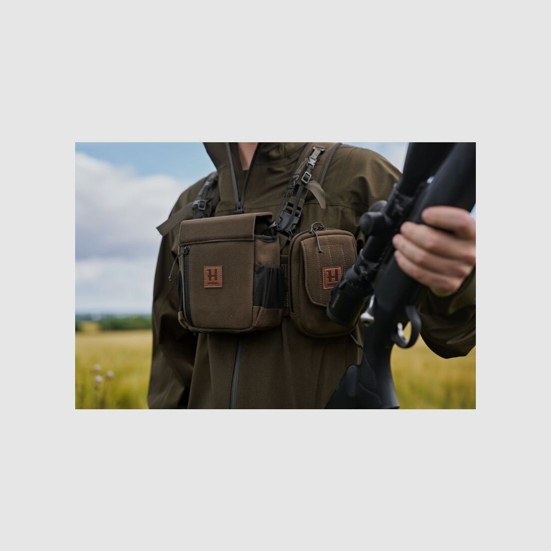 Härkila Fernglashalter Dark willow green One Size