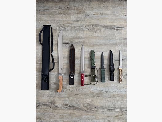 Machete Jagdmesser Kampfmesser Filetiermesser Dolch Konvolut 