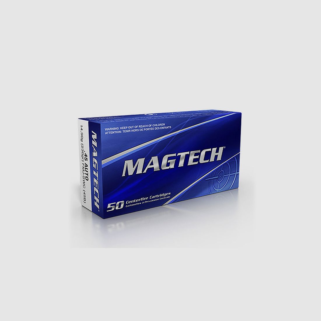 MAGTECH .45 Auto, Palla Intera SWC 230 grs 1 Confezione (50 Colpi a 0,598 €*)