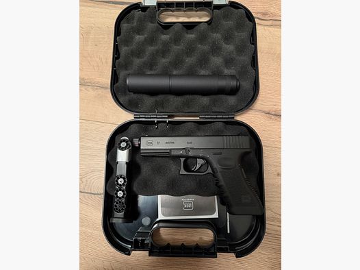 Glock 17 z gwintem lufowym, pistolet Co2 kal. 4,5 mm stalowe BB / Diabolo Blowback