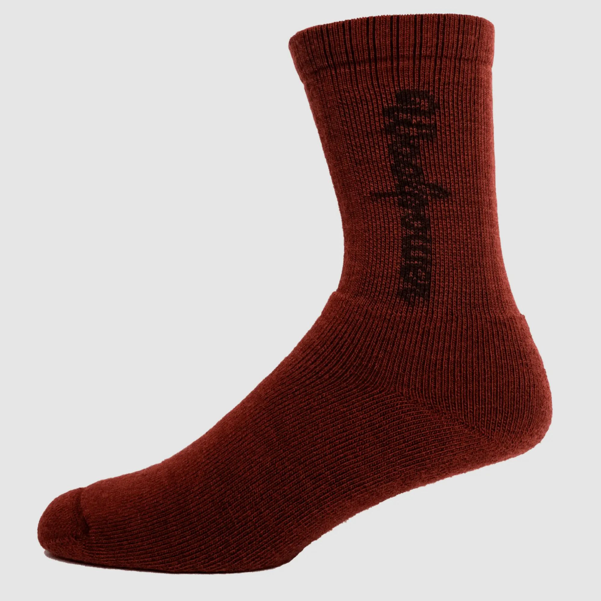 Woolpower Socken 400 Logo (Rust Red)