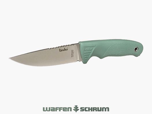 Linder Super Edge 1 ATS 34 Grün Klingenlänge: 9,5cm Linder Lederscheide