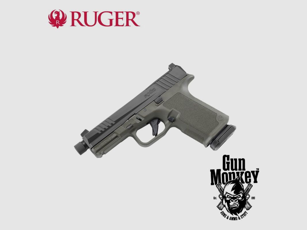 Ruger RXM OR TB 4.5" OD Green pistol cal. 9x19 (19436), image 4 of 5