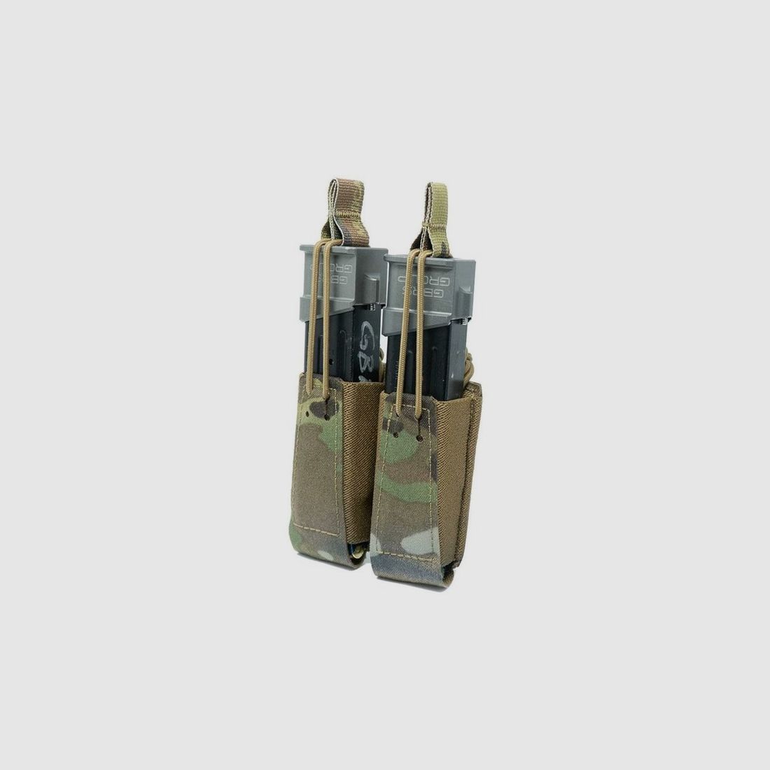 GBRS GROUP Doppelpistolenmagazinhalter mit Bungee-Retention (Multicam)
